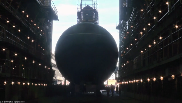 New Black Sea Fleet Submarine Launched in Saint Petersburg - Sputnik International