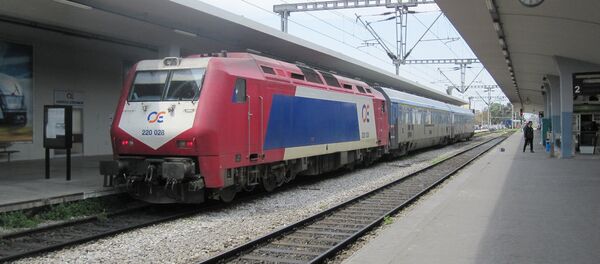 TrainOSE train in Greece TrainOSE train in Greece - Sputnik International