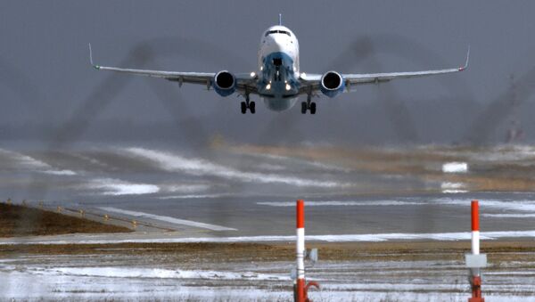 FlyDubai's Boeing 737-800 lands at Vnukovo Airport - Sputnik International
