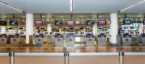 The empty airport departure hall in Zaventem (File) The empty airport departure hall in Zaventem (File) - Sputnik International