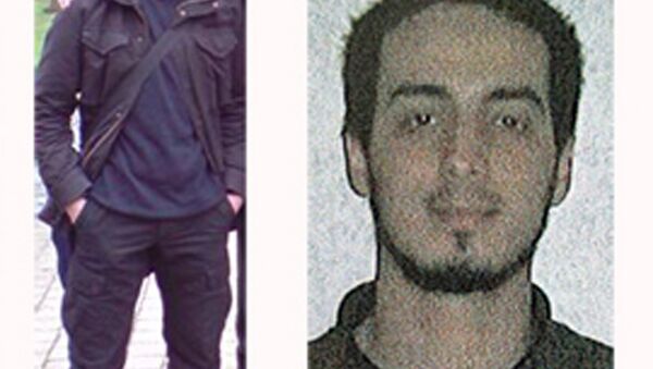 In this undated combination photo provided by the Belgian Federal Police in Brussels on Monday, March 21, 2016, suspect Najim Laachraoui is shown - Sputnik International