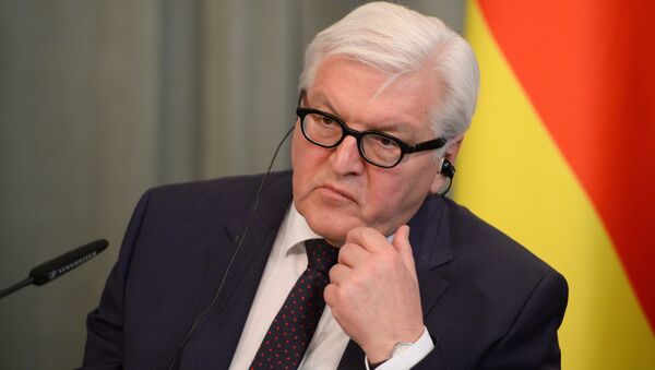 German Foreign Minister Frank-Walter Steinmeier at a joint news conference with Russian Foreign Minister Sergey Lavrov in Moscow - Sputnik International