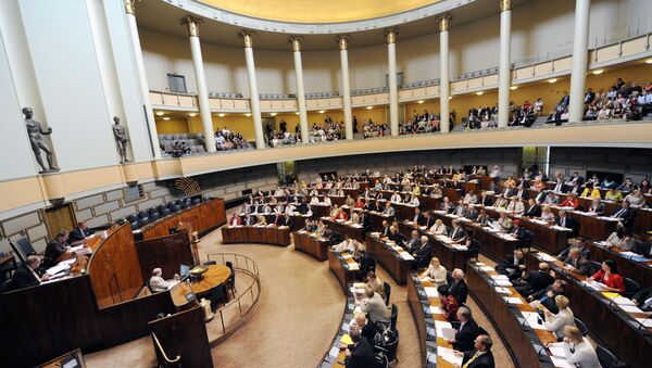 MPs attend the Parliaments plenary session in Helsinki - Sputnik International