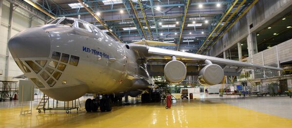Transport aircraft Il-76MD-90A in a workshop of JSC Aviastar-SP in Ulyanovsk Transport aircraft Il-76MD-90A in a workshop of JSC Aviastar-SP in Ulyanovsk - Sputnik International