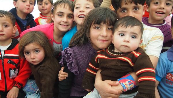 Children of Zaatari refugee camp in Jordan. - Sputnik International