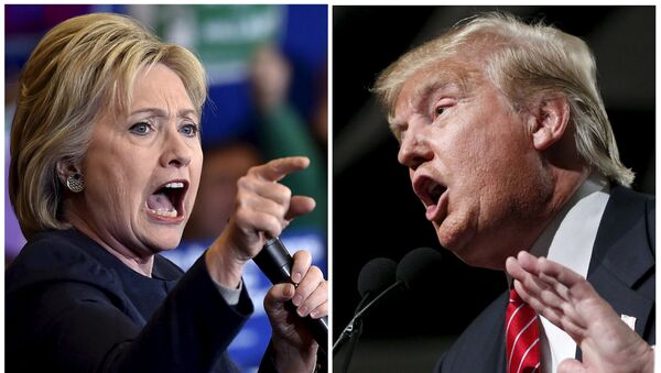 Democratic presidential candidate Hillary Clinton (L) and Republican presidential candidate Donald Trump are seen in a combination of file photos - Sputnik International