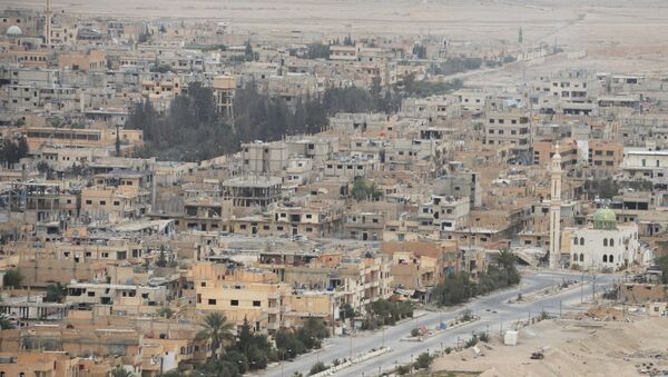 Syrian government army and militia fight for Palmyra - Sputnik International