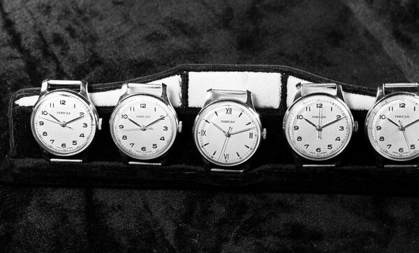 Pobeda (Victory) men's wristwatch. Moscow, 1957 Pobeda (Victory) men's wristwatch. Moscow, 1957 - Sputnik International