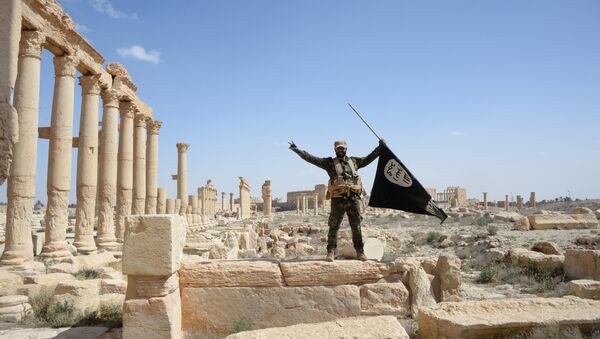 A historic site in the Syrian city of Palmyra destroyed in the military operations. - Sputnik International