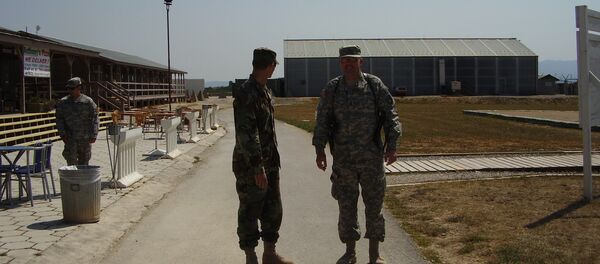 US military personnel at Camp Bondsteel. File photo US military personnel at Camp Bondsteel. File photo - Sputnik International