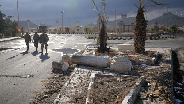 They Did It! Syrian Soldiers Savor the Liberation of Palmyra - Sputnik International