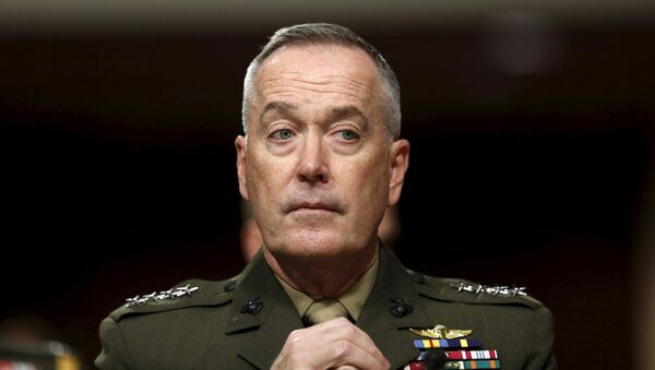 Joint Chiefs of Staff Chair USMC General Joseph Dunford Jr. testifies before the Senate Armed Services Committee hearing on Capitol Hill in Washington March 17, 2016 - Sputnik International