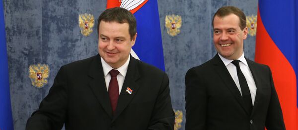 Dmitry Medvedev meets with Ivica Dacic (File) - Sputnik International