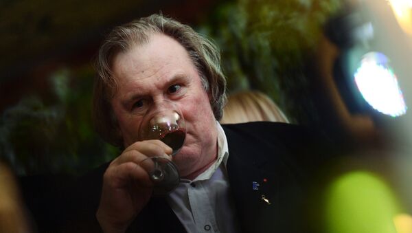 Gerard Depardieu at Crimean wine tasting - Sputnik International