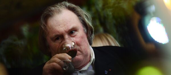 Gerard Depardieu at Crimean wine tasting - Sputnik International
