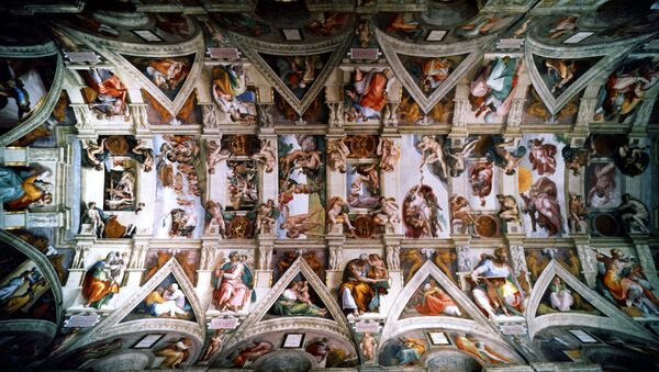 An undated picture showing the ceiling of the Sistine Chapel in the Vatican City - Sputnik International
