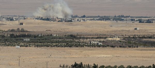 Syrian government army and militia on the fringes of Al Qaryatayn - Sputnik International