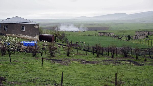 The Nagorno-Karabakh conflict zone. - Sputnik International