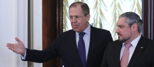 Russian Foreign Minister Sergei Lavrov meets with his Moldovan counterpart Andrei Galbur Russian Foreign Minister Sergei Lavrov meets with his Moldovan counterpart Andrei Galbur - Sputnik International