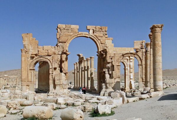 The monumental arch of Palmyra, Syria The monumental arch of Palmyra, Syria - Sputnik International
