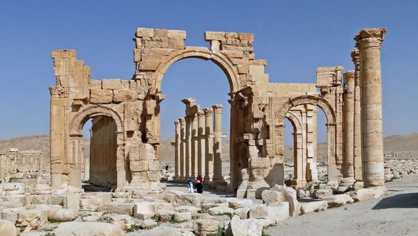 The monumental arch of Palmyra, Syria - Sputnik International