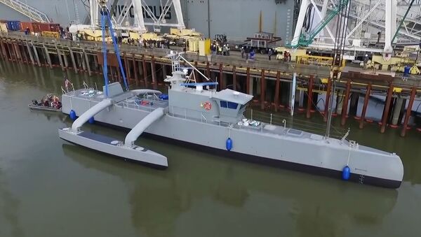 Anti-Submarine Warfare Continuous Trail Unmanned Vessel Speed Testing - Sputnik International