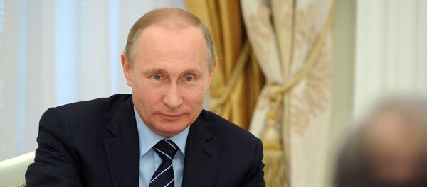 Russian President Vladimir Putin meets with French Senate President Gerard Larcher Russian President Vladimir Putin meets with French Senate President Gerard Larcher - Sputnik International