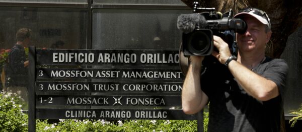 A cameraman films outside the Arango Orillac Building that lists the Mossack Fonseca law firm in Panama City, Tuesday, April 5, 2016 A cameraman films outside the Arango Orillac Building that lists the Mossack Fonseca law firm in Panama City, Tuesday, April 5, 2016 - Sputnik International