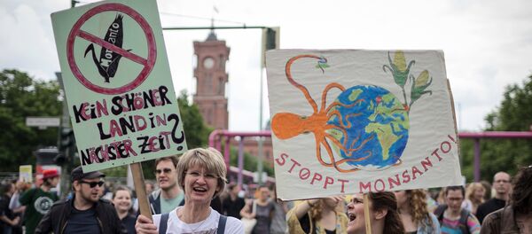 March Against Monsanto, a protest against GMO. Monsanto is one of the world's major producer of genetically modified food - Sputnik International