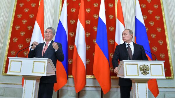 Russian President Vladimir Putin's meeting with President of Austria Heinz Fischer - Sputnik International