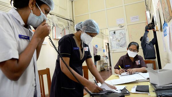Indian medical staff at Ahmedabad Civil Hospital - Sputnik International