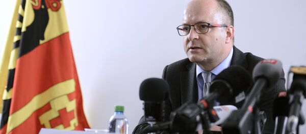 Geneva's attorney general Olivier Jornot speaks during a press conference on December 12, 2015 in Geneva Geneva's attorney general Olivier Jornot speaks during a press conference on December 12, 2015 in Geneva - Sputnik International