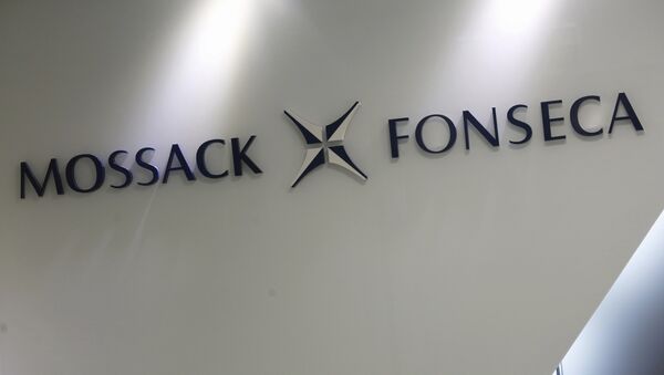 The company logo of Mossack Fonseca is seen inside the office of Mossack Fonseca & Co. (Asia) Limited in Hong Kong, China April 5, 2016 - Sputnik International