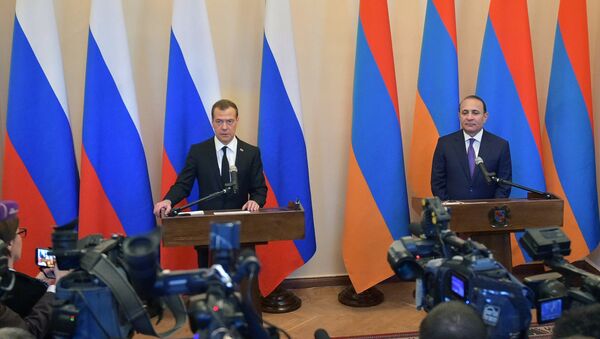 Официальный визит премьер-министра РФ Д. Медведева в Армению - Sputnik International