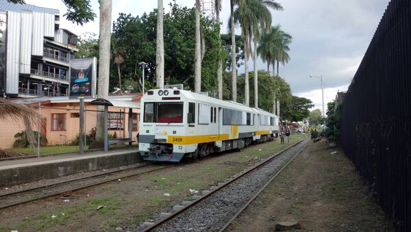 Costa Rican urban train at Universidad de Costa Rica station in San Pedro - Sputnik International