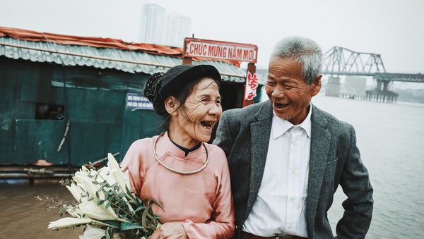 Elderly couple's wedding - Sputnik International