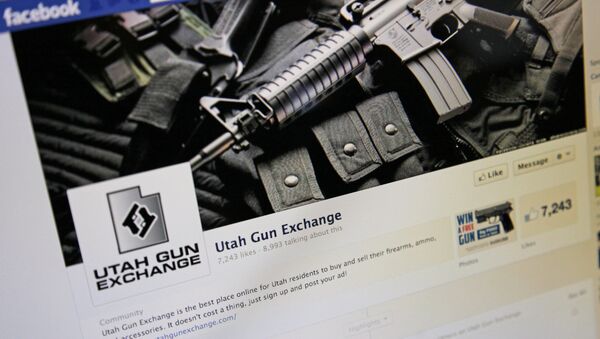 The Facebook page of the Utah Gun Exchange is seen Monday, Dec. 24, 2012 - Sputnik International