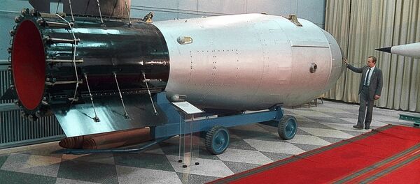 Thermonuclear bomb in the nuclear weapons museum Thermonuclear bomb in the nuclear weapons museum - Sputnik International
