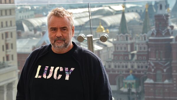 Luc Besson presents his movie Lucy in Moscow - Sputnik International