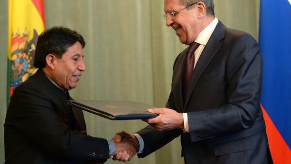 Meeting of Russian Foreign Minister Sergey Lavrov with his Bolivian counterpart David Chokeuanki - Sputnik International