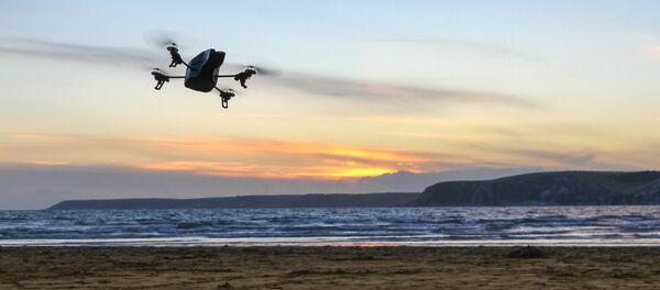A drone overflies a beach - Sputnik International