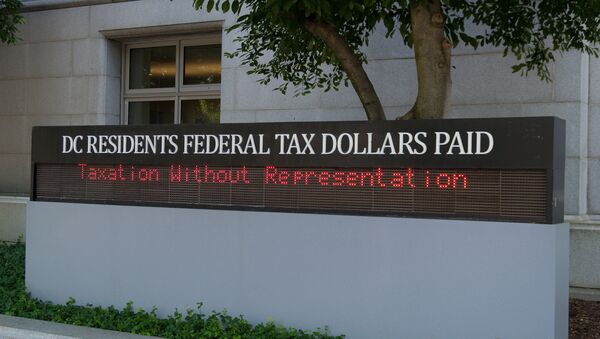 Washington, DC residents pay tax but receive no congressional representation. - Sputnik International