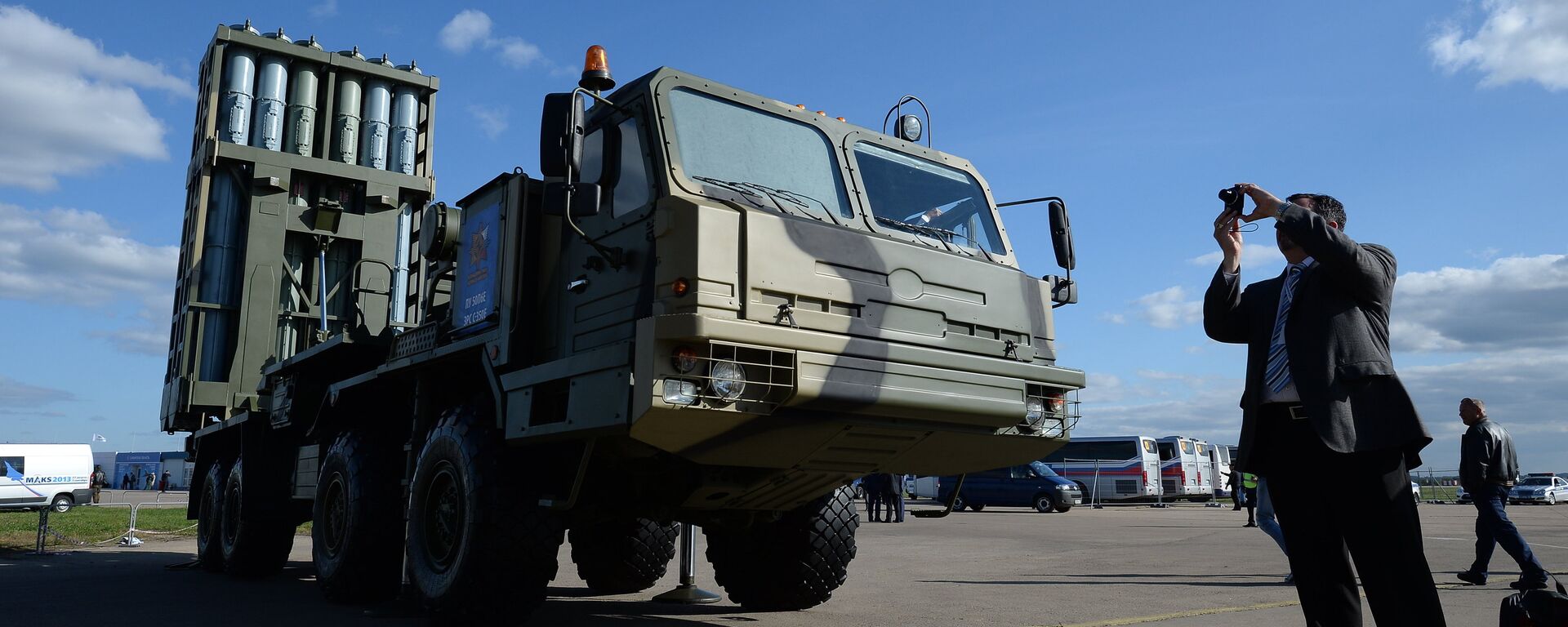 Anti-aircraft guided missile system Vityaz at the MAKS-2013 Air Show in Zhukovsky, the Moscow suburbs - Sputnik International, 1920, 26.02.2020