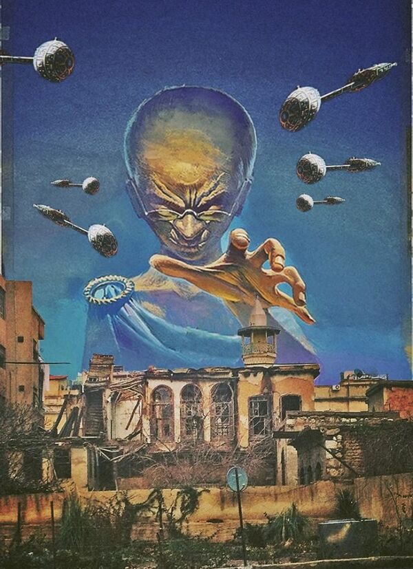 Alien Invasion: An Artist's Surreal Take on the Devastation of Damascus - Sputnik International