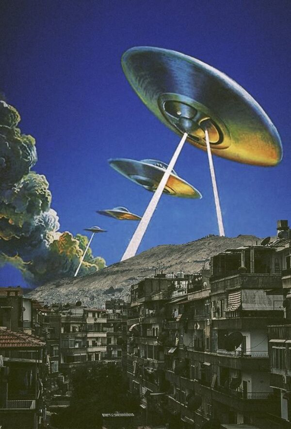 Alien Invasion: An Artist's Surreal Take on the Devastation of Damascus - Sputnik International