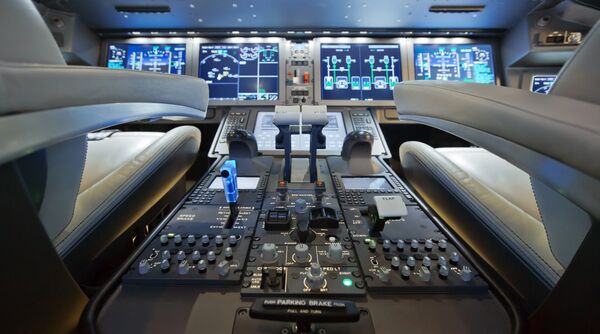The MC-21's cockpit. The MC-21's cockpit. - Sputnik International