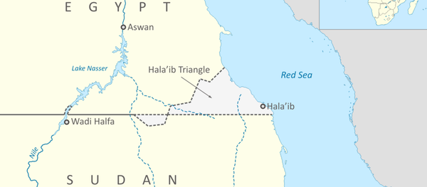 Map of Halaib Triangle between Egypt and Sudan Map of Halaib Triangle between Egypt and Sudan - Sputnik International