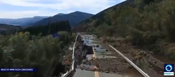 Japanese Earthquake Aftermath As Seen From Above Japanese Earthquake Aftermath As Seen From Above - Sputnik International