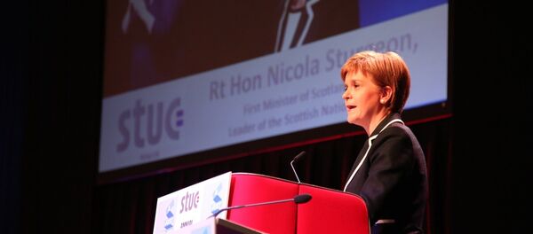 First Minister of Scotland Nicola Sturgeon at the STUC in Dundee. - Sputnik International