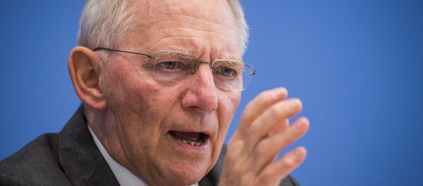 German finance minister Wolfgang Schäuble speaks during a press conference on the 2017's budget in Berlin on March 23, 2016. - Sputnik International